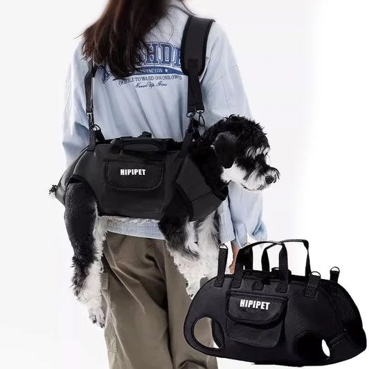 Portable multi-functional Sling Backpack , double-shoulder dog backpack,breathable outdoor pet bag for Cats & Puppies